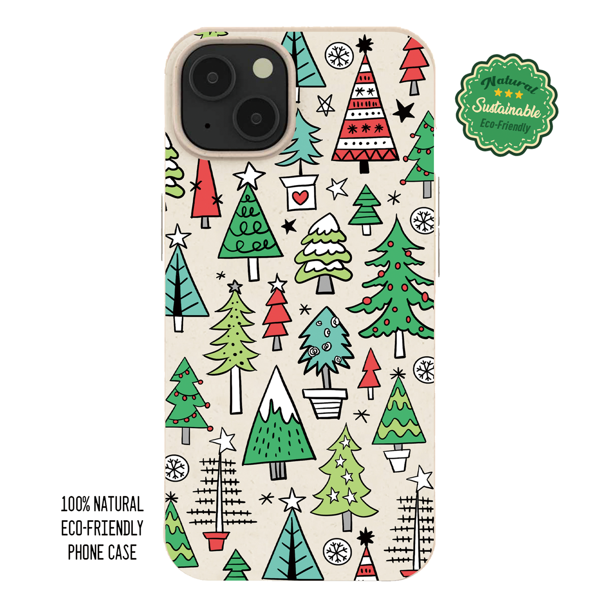 Christmas Tree Gift Natural Texture iPhone Case