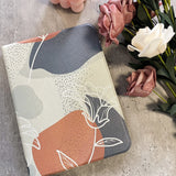 Pastel Neutral Flowers iPad Case with Pencil Holder