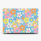 Peonies Floral Blue Macbook Case