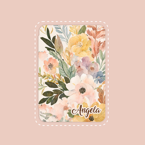 Aesthetic Floral Custom Name iPad Case