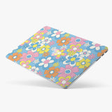 Peonies Floral Blue Macbook Case