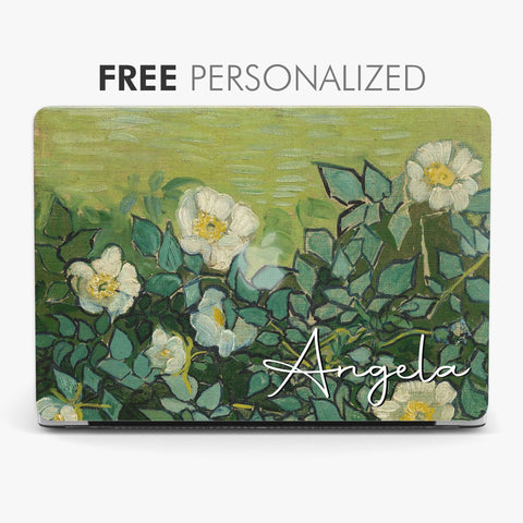 Custom Name Case Van Gogh Painting Aesthetic MacBook Case