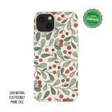 Sustainable Leaves Christmas iPhone Case