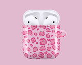 Pink Leopard Print AirPods Case