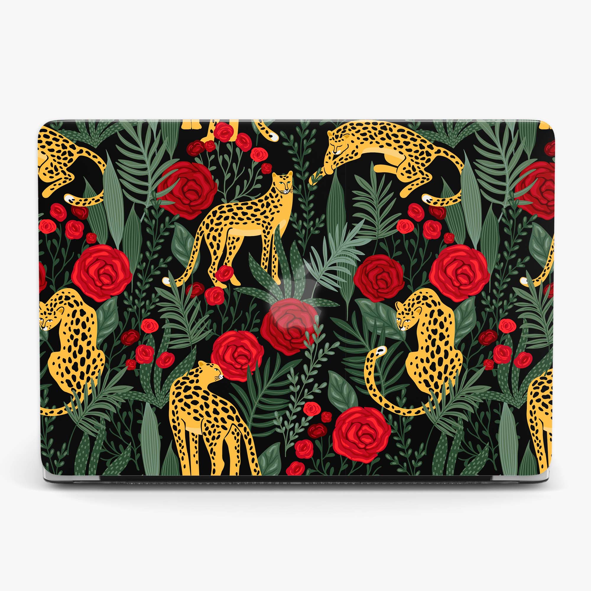 Tropical Tiger Aesthetic MacBook Case, Custom Name Case, Free