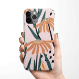 Abstract Brown Daisy Phone Case