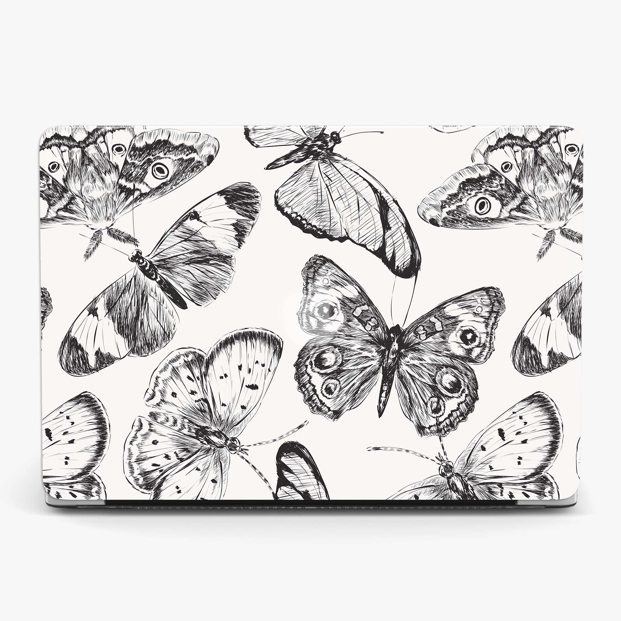 Minimalist Butterfly Sketch Macbook Case