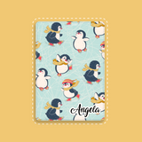 Cute Penguin in Winter Christmas Gift iPad Case