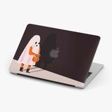 Halloween Ghost with Pumpkin MacBook Case