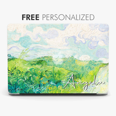 Personalized Name MacBook Case Van Gogh Painting Aesthetic Hard Cover