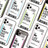 Boarding Pass Clear iPhone Case