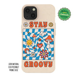 Groovy Checkerboard Sustainable iPhone Case