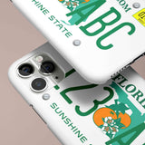 Custom Florida License Plate iPhone Case