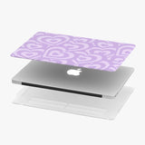 Purple Hearts M1 M2 Chip MacBook Case Laptop Case