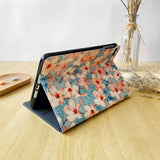 iPad Magnetic Smart Case Auto Sleep/Wake Red Pink Flower