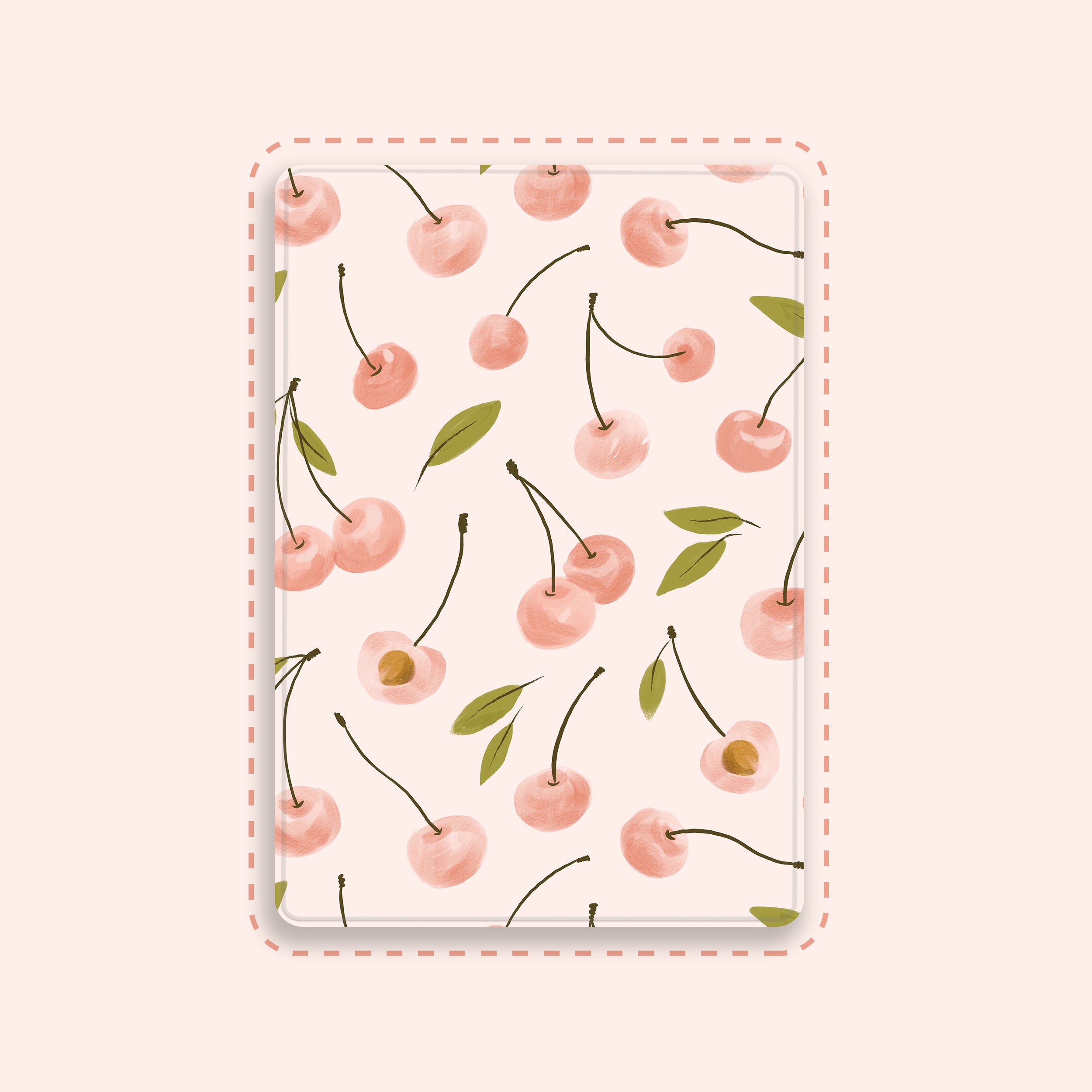 Pink Aesthetic Cherry iPad Case