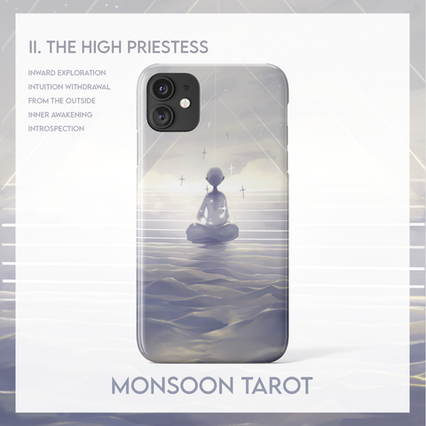 The High Priestess iPhone Case Samsung Case Monsoon Tarot