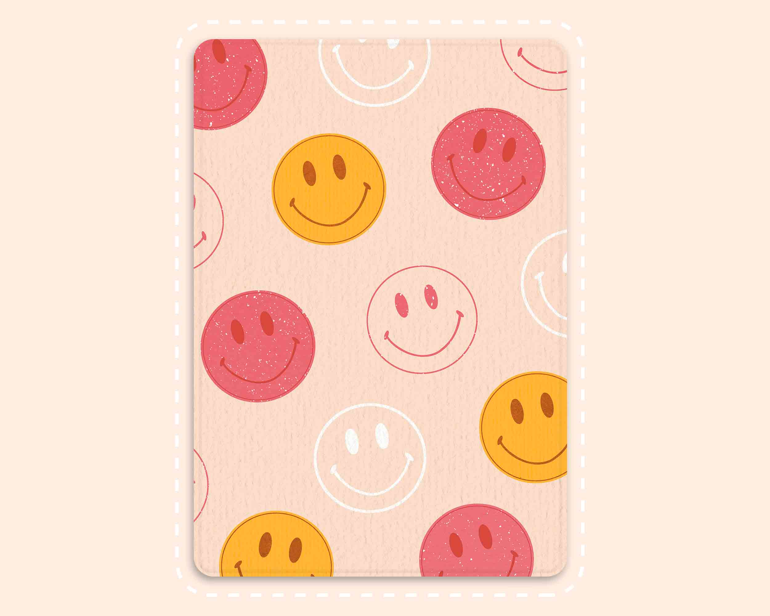 Personalized Smiley Face Pattern iPad Case - The Sparkle Case, Custom Name  Case, Free Personalization - The Sparkle Case