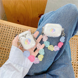 Rainbow Heart Bear AirPods Case
