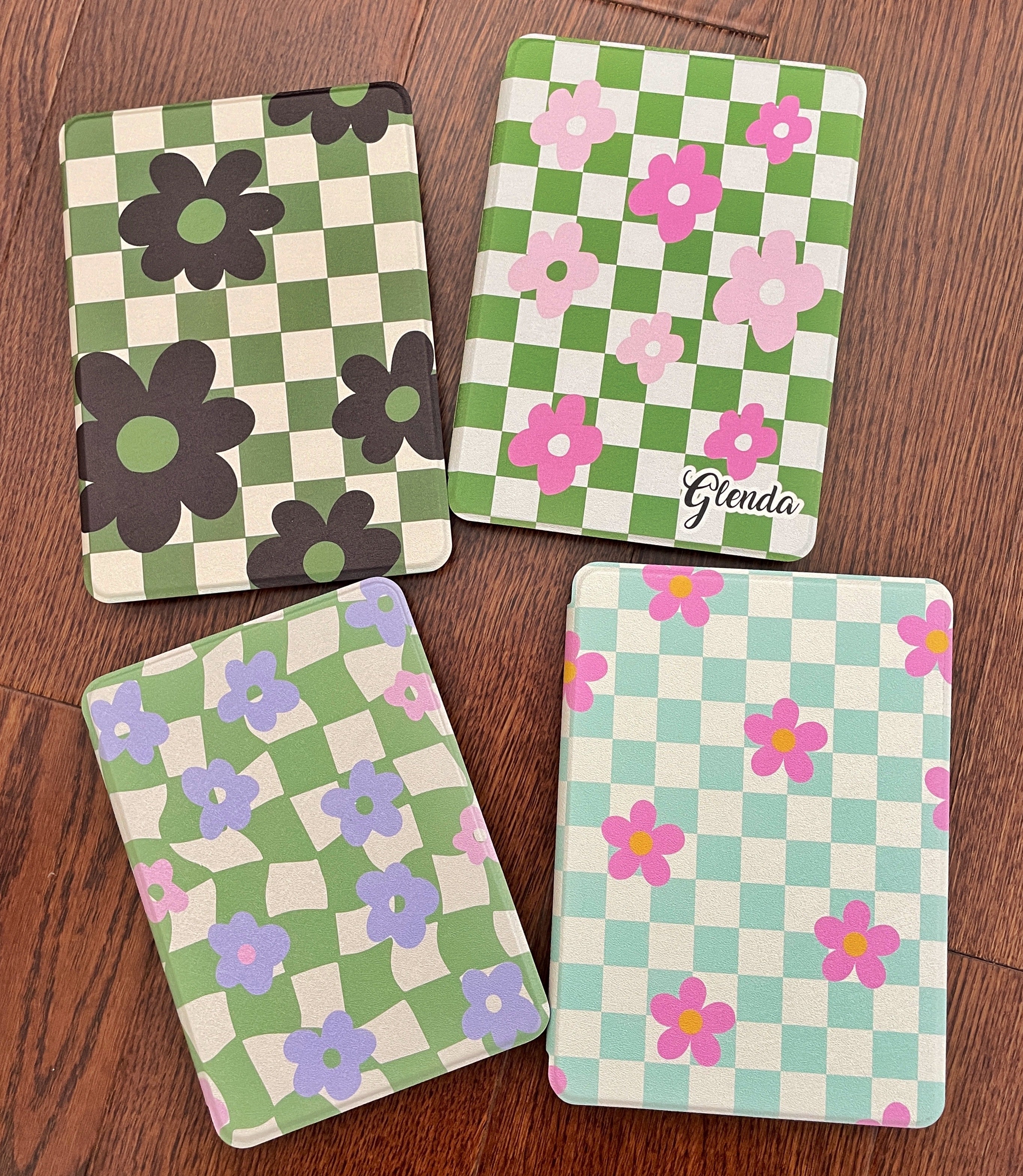 Purple Checkerboard Kindle Case Paperwhite Case