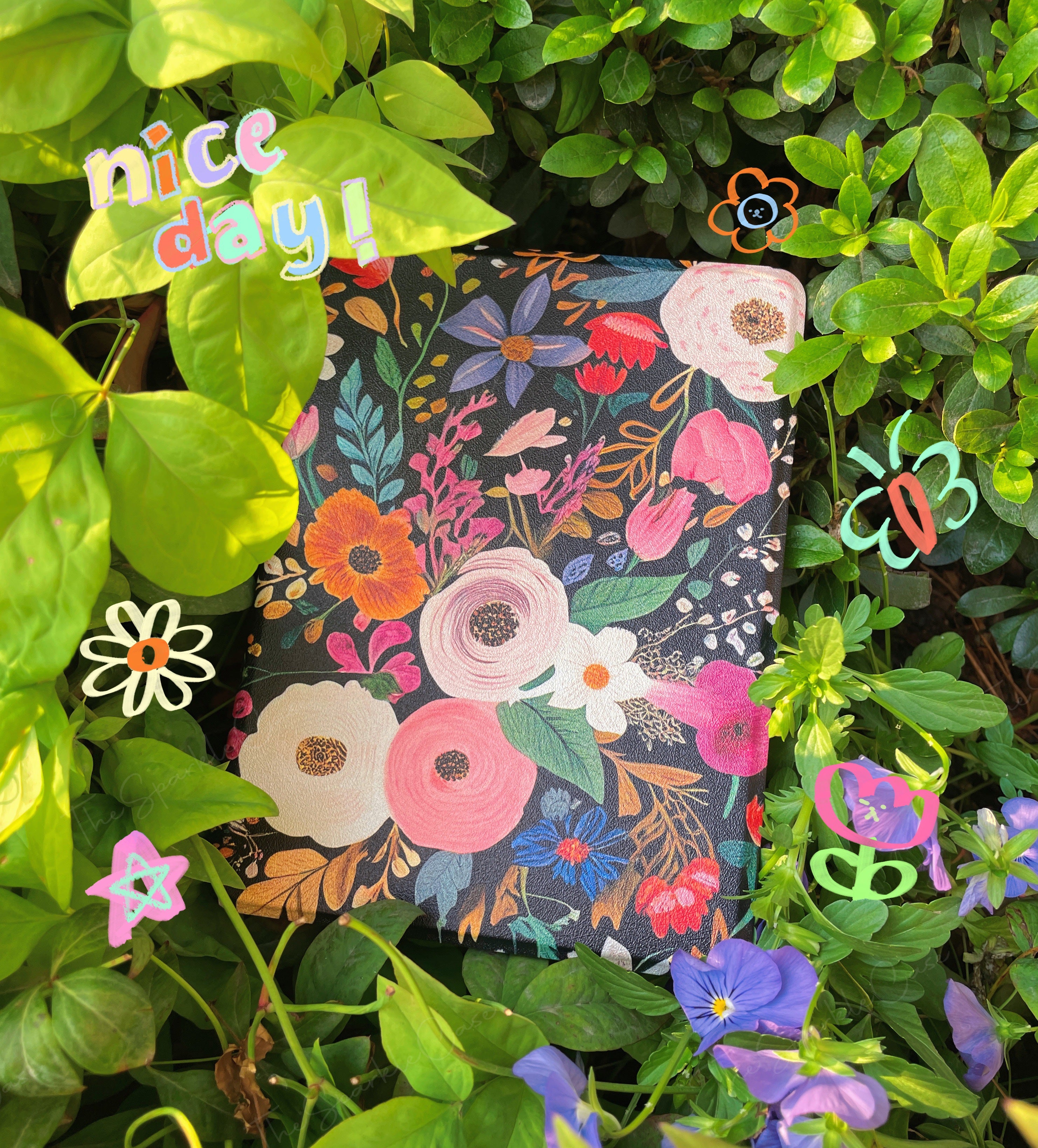 Aesthetic Watercolor Floral iPad Case