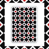 Poker rhombus pattern iPad Case