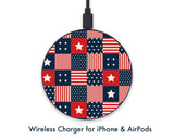 American Flag 15W Wireless Charger