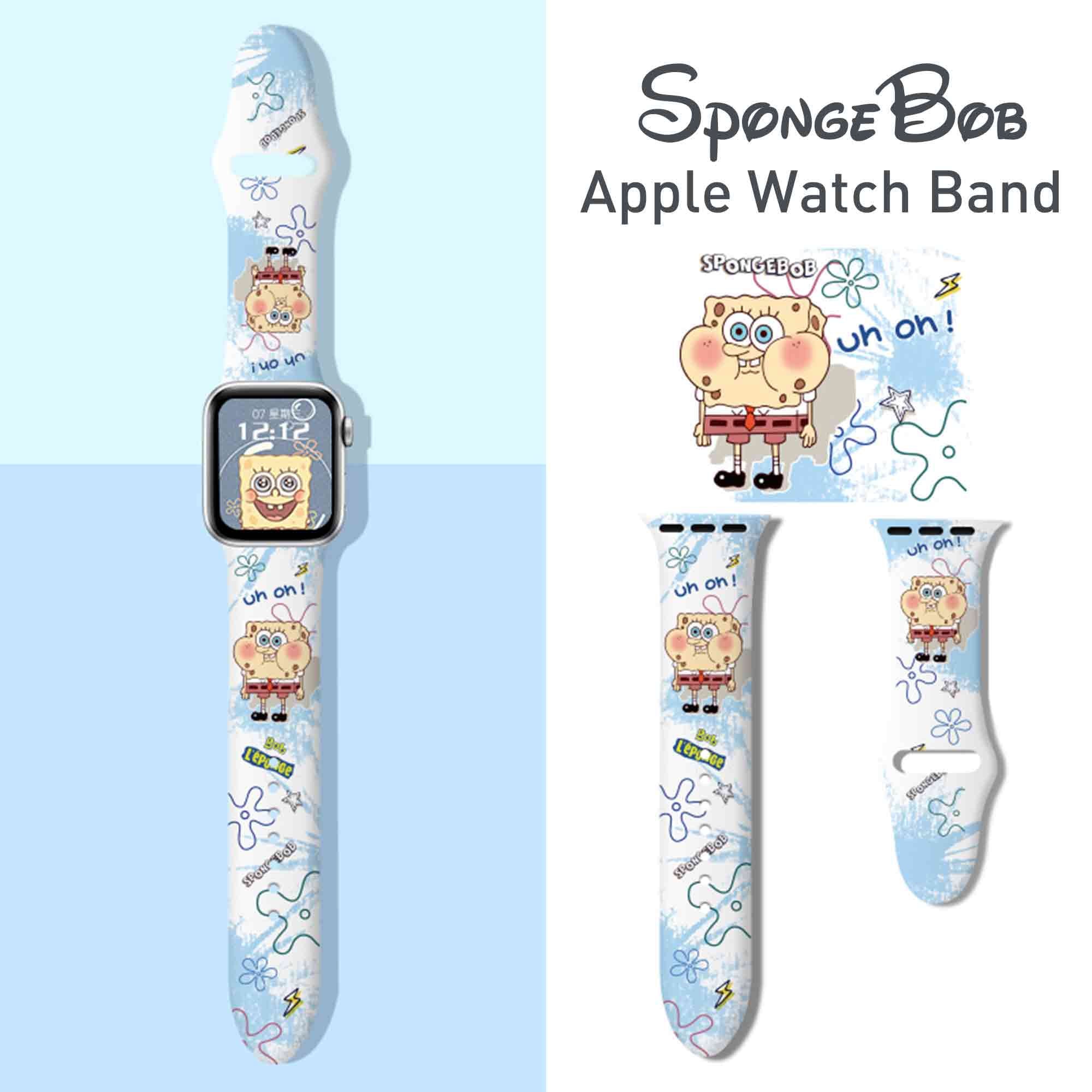 Silicone SpongeBob Watch Band Compatible w/ Apple Watch All Models