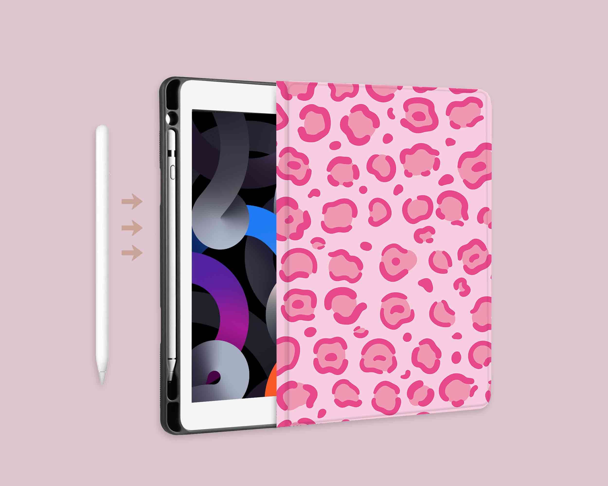 Pink Leopard Animal Print iPad Case