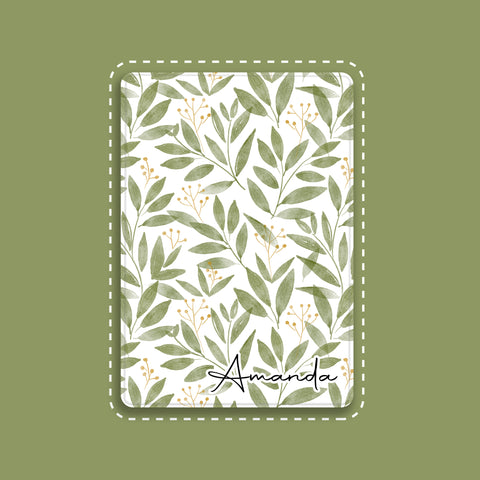 Natural Leaves Pattern iPad Case