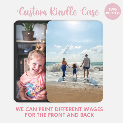 Your photo Kindle custom case, Create Your Own Kindle Case with Book Cover (two photos)