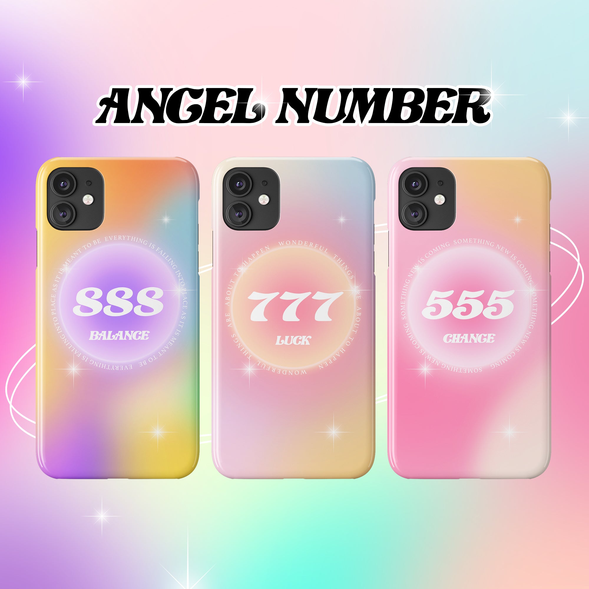 Angel Numbers Phone Case, 777 iPhone Case, Samsung Case