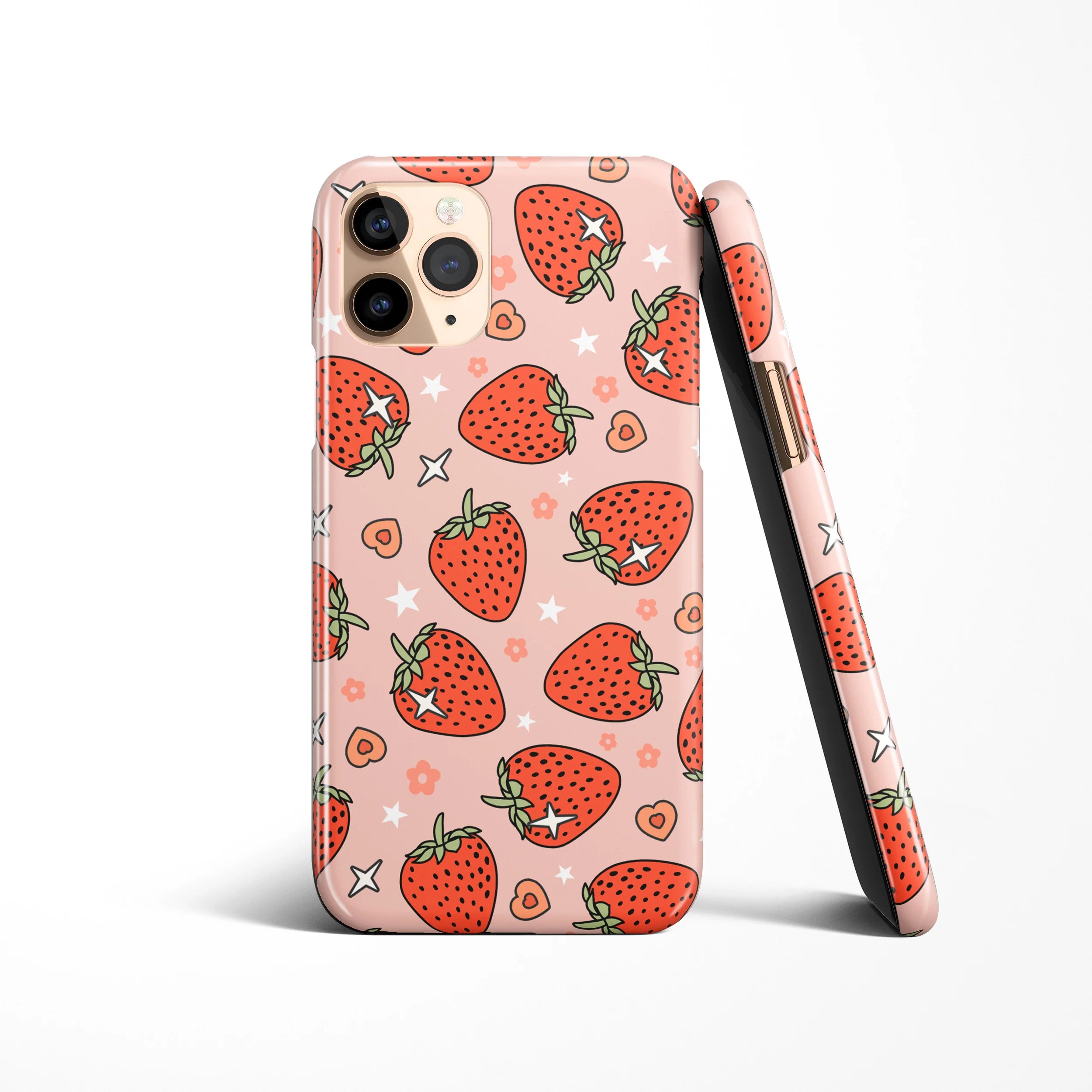 Pink Strawberry Android case for Samsung Galaxy S23, S23Plus, S22, S21 Ultra Samsung Phone Case