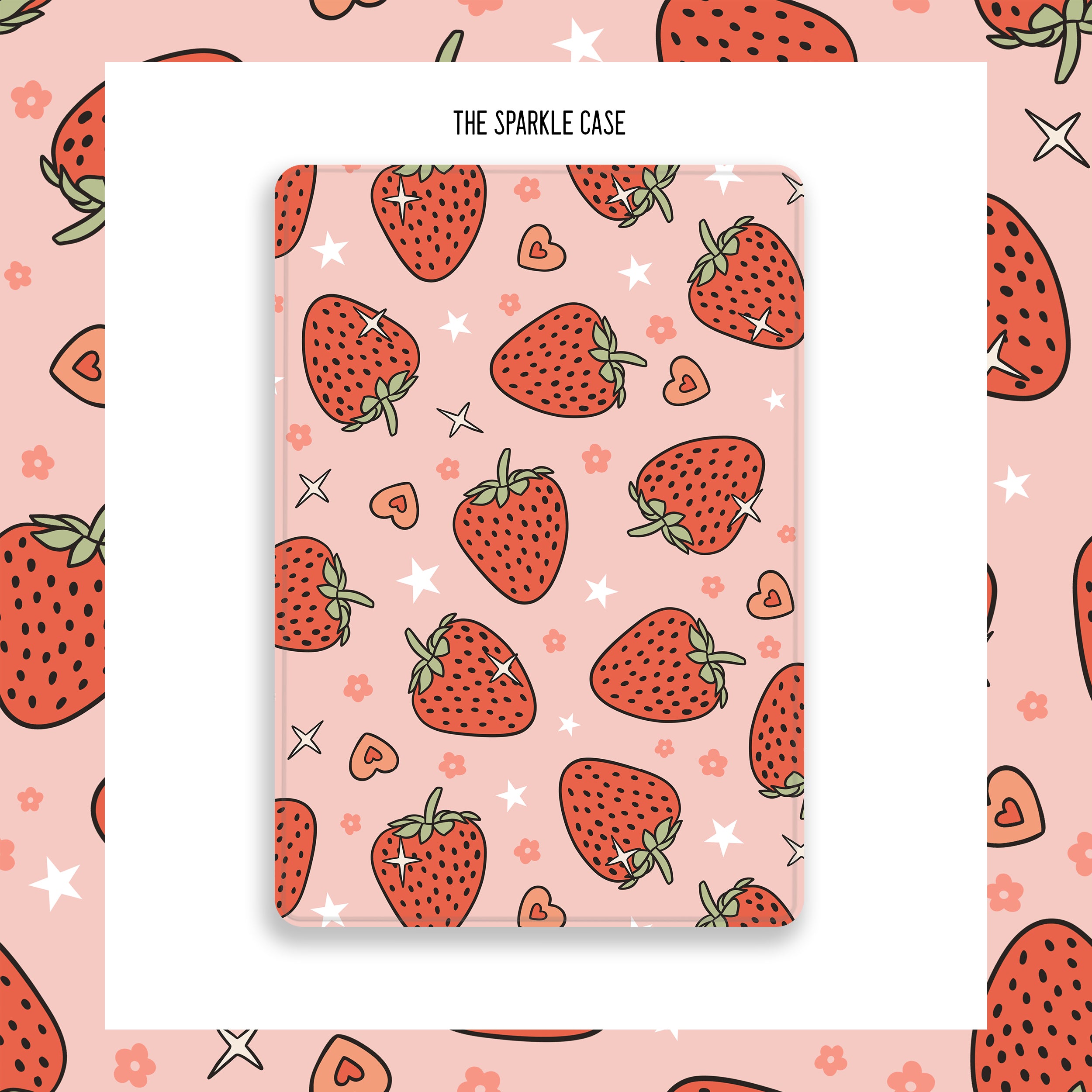 Strawberry Pattern Cute iPad case
