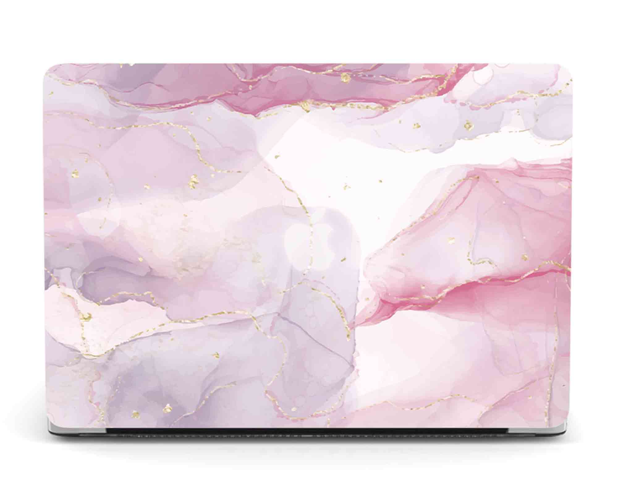 Purple Pink Marbled MacBook Case
